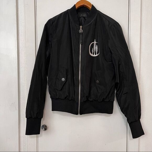 Be Cool Los Angeles black bomber jacket - Picture 1 of 8
